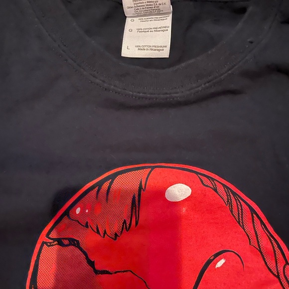 RARE! GOBLIN CLAUDIO SIMONETTI 2014 Deep Red Tour T-Shirt LARGE Argento Vintage - Picture 3 of 3